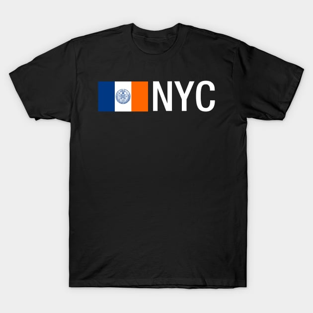 NYC - New York City Flag T-Shirt by CityNoir